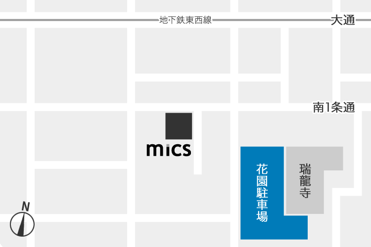 mics駐車場の所在地